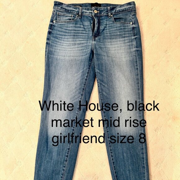 WHBM Mid Rise Girlfriend - Picture 1 of 2
